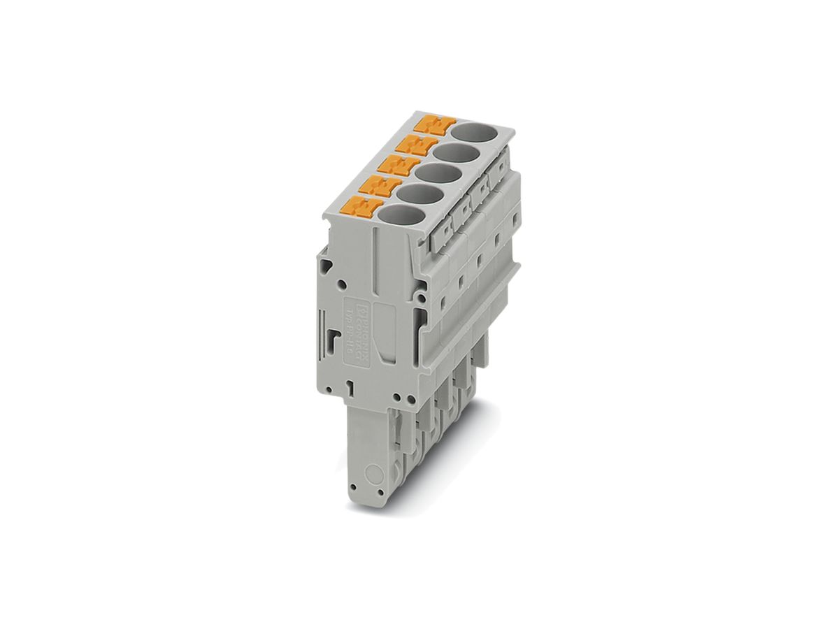 Stecker Phoenix Contact 5L 0.5…10mm² grau mit Push-in-Anschluss