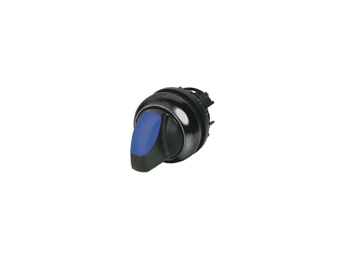 Leucht-Knebelgriff ETN RMQ 2 Stel.rastend schwarz-blau, Ring schwarz