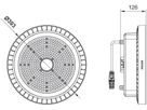 LED-Hallenstrahler CoreLine BY122P 205W 30000lm 4000K IP65 VWB DALI grau