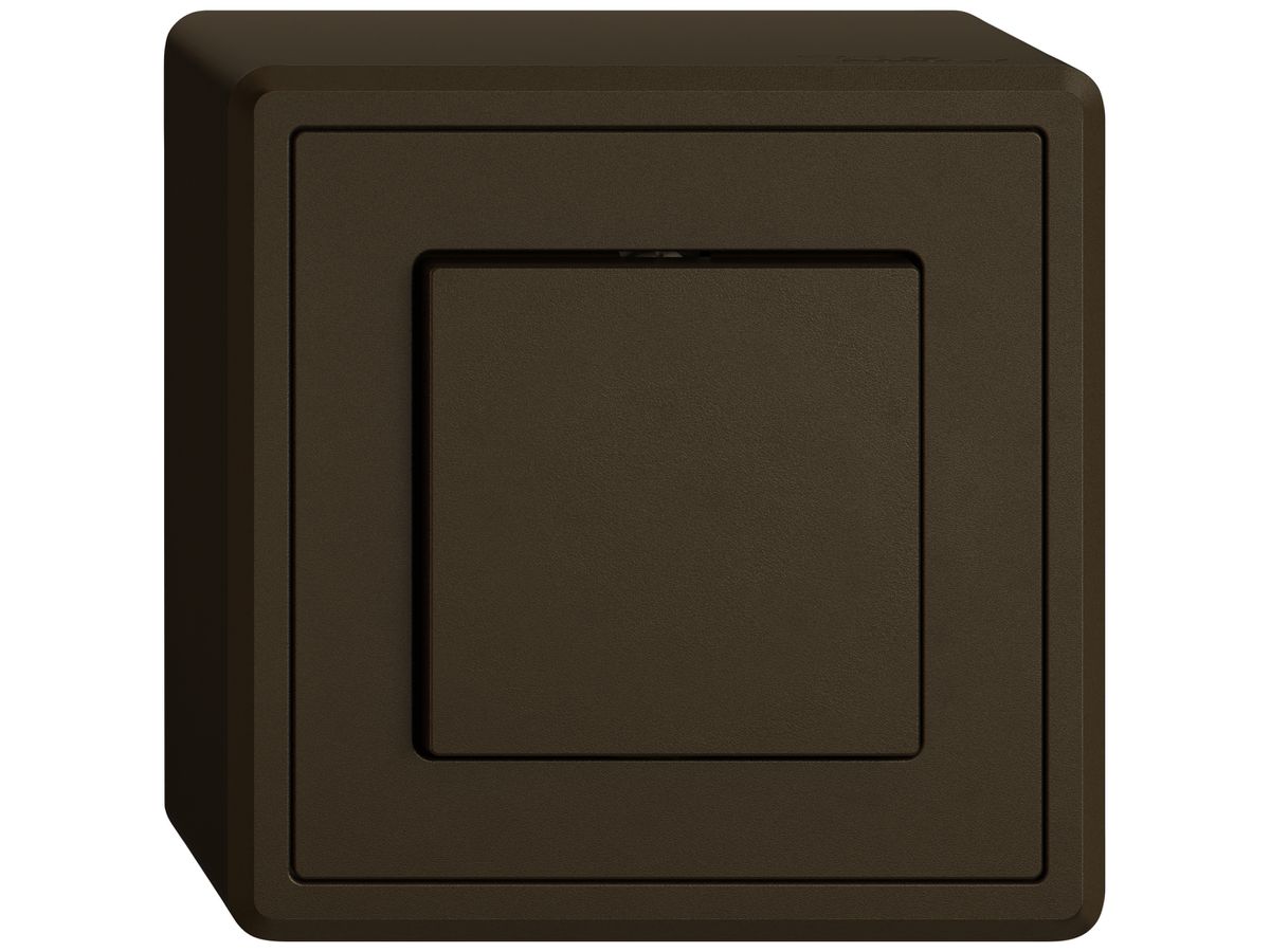 AP-Druckschalter EDIZIO.liv SNAPFIX® Aus/Wechsel 3/1L br