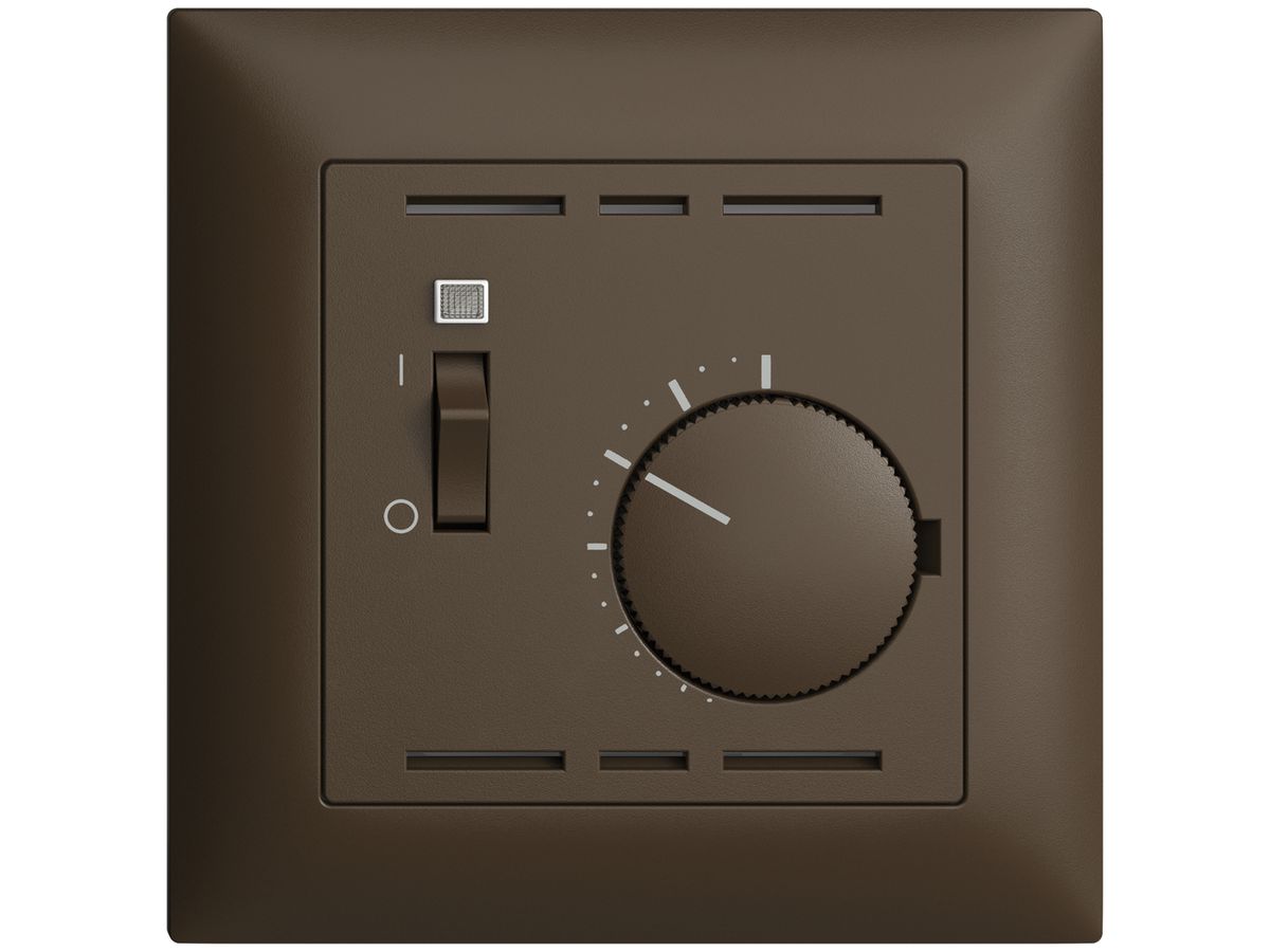 UP-Raumthermostat EDIZIOdue coffee mit Schalter