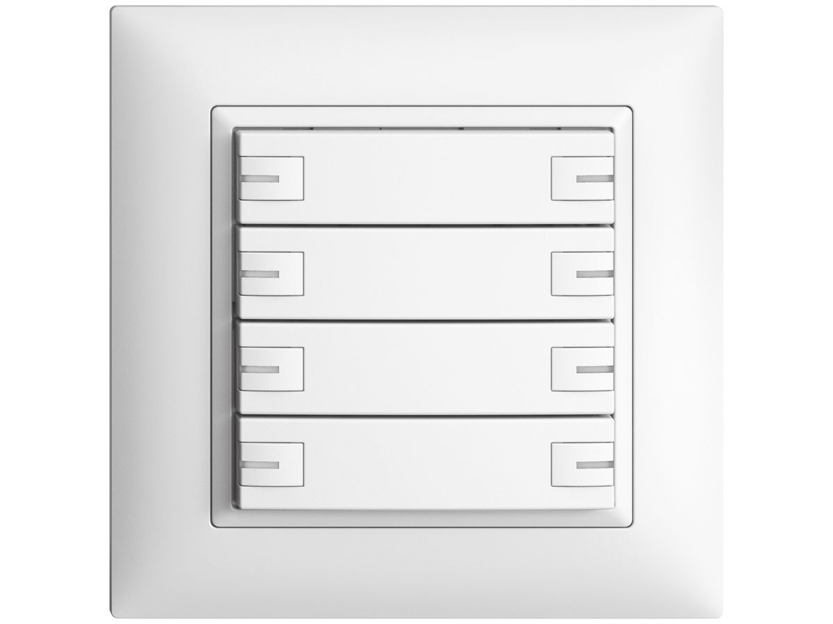 UP-Taster KNX 8-fach EDIZIOdue weiss RGB mit LED