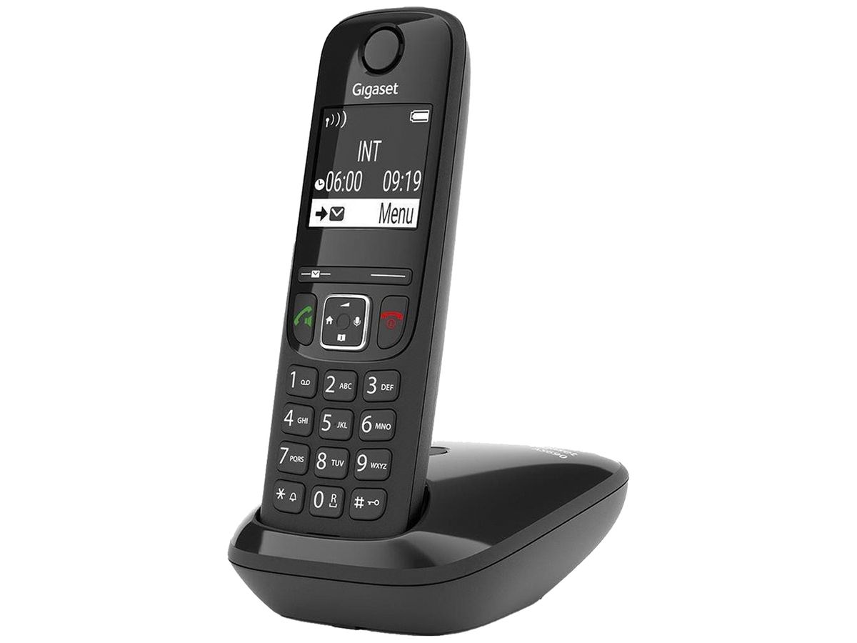 Telefon schnurlos Gigaset AS690 14h Freisprechen CLIP schwarz