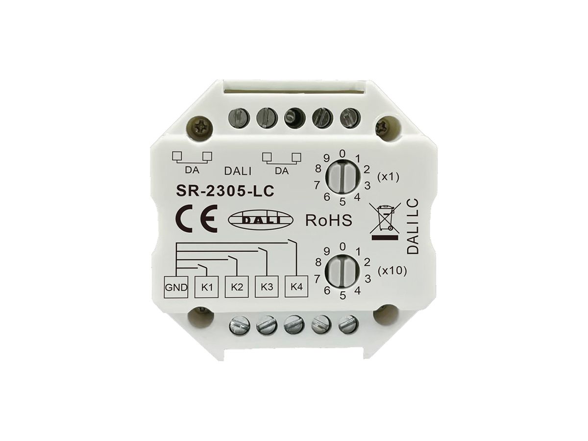 EB-Binäreingang SUNRICHER SR-2305 4×Eing DALI IN:9.5…22.5V DC