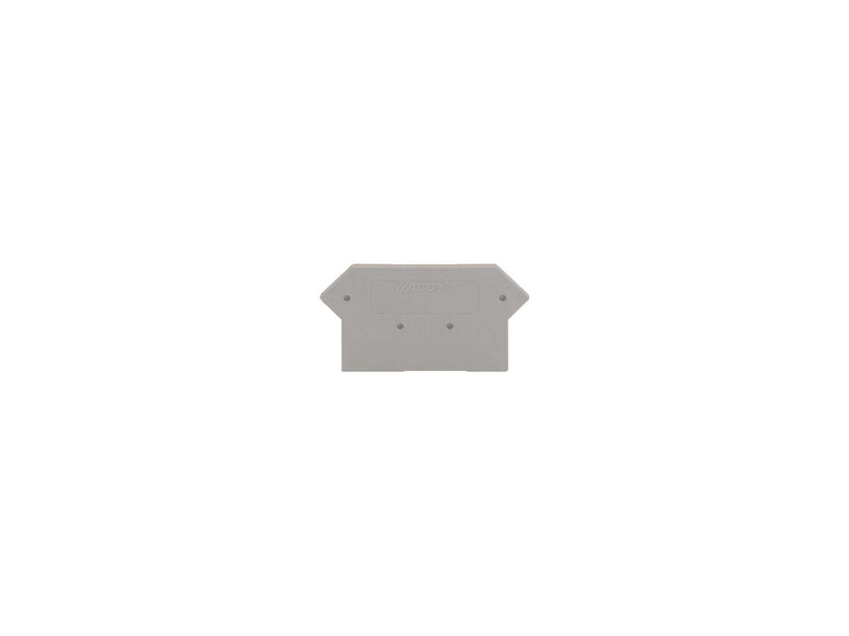 Abschluss-Zwischenplatte WAGO zu 2.5mm² grau