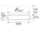 EB-LED-Deckenleuchte SLV MEDO 60 33W 4600lm 930/940K 80° Ø600mm weiss