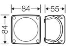 AP-Abzweigdose Hensel DK 0102 W WAGO 5×3L×2.5mm² 84×84×55mm IP66 gu