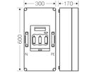 NH-Gehäuse Hensel Mi, 1×NH 1, 250A 3P+PE+N