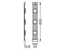 LED-Lichtleiste LDV LINEAR LED MAG 3 SPOT 9.5W 600lm 4000K 645mm PIR weiss