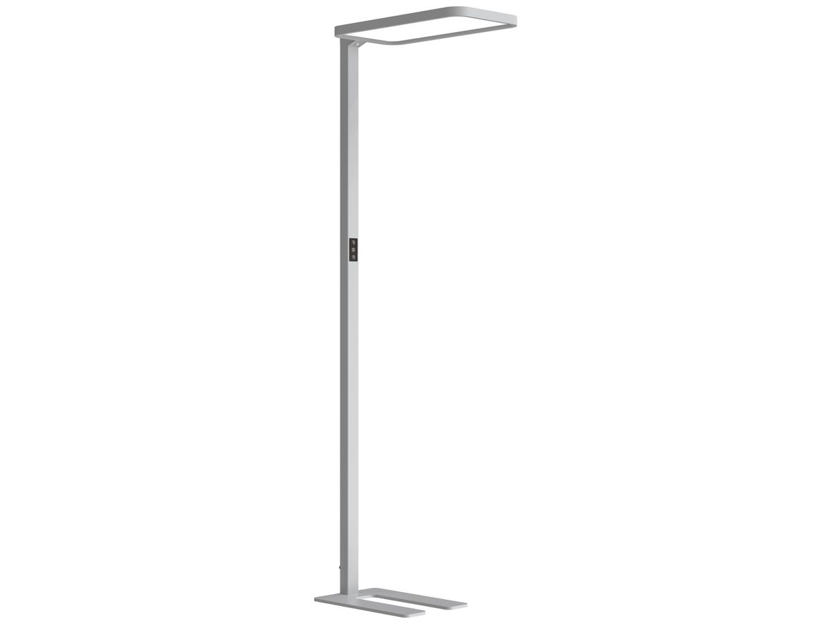 LED-Stehleuchte DOTLUX STUDIObutler 84W 10640lm 4000K PIR 1-10V DIM silber