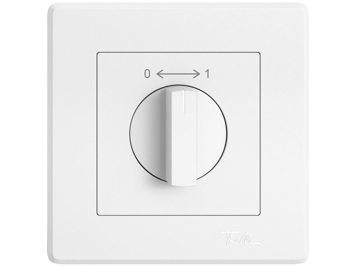 UP-Montageset EDIZIO.liv SNAPFIX® f.Drehschalter m.Griff 0 → ← 1 ws