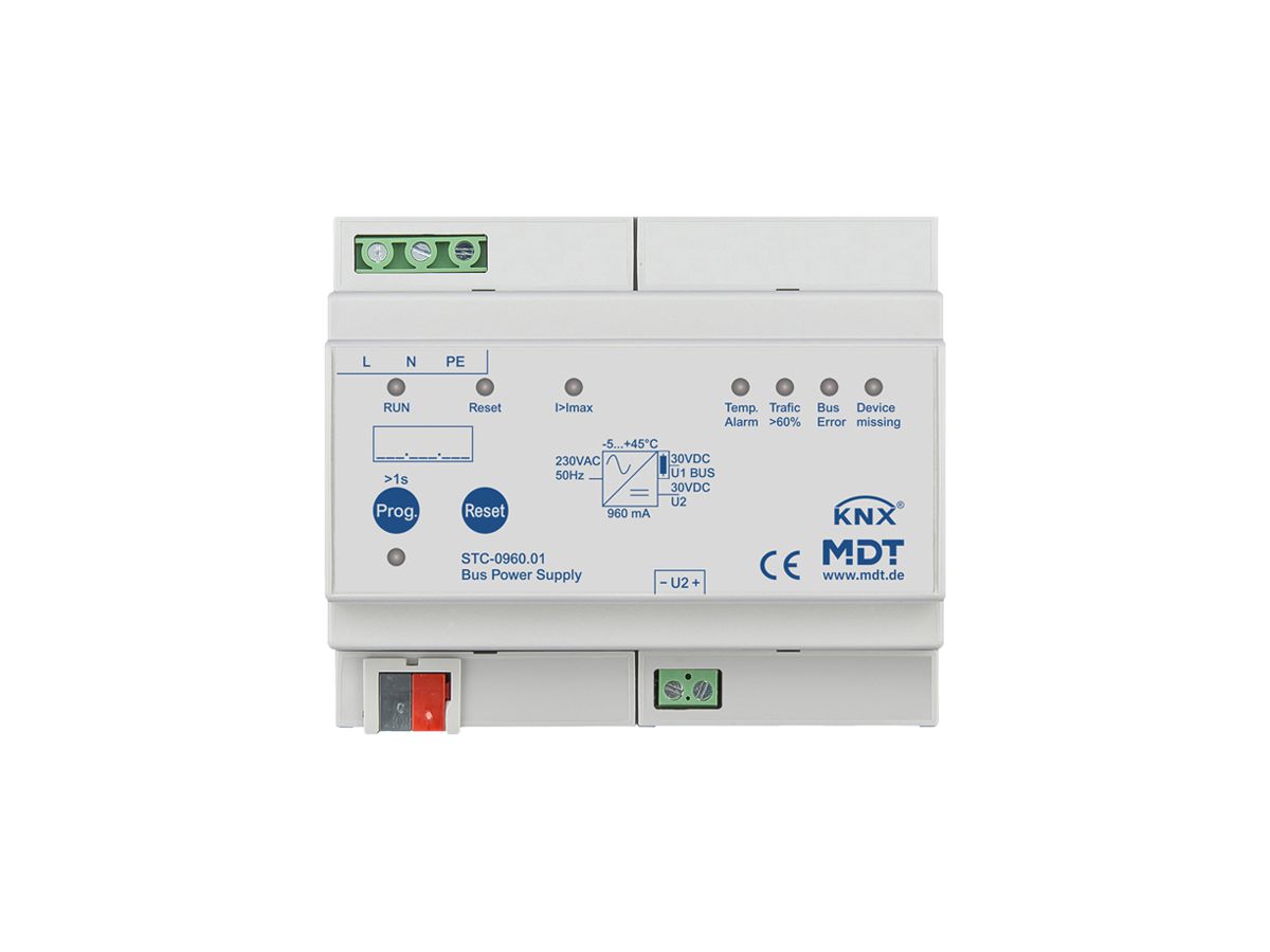 REG-Spannungsversorgung KNX MDT STC-0960.01 30V 960mA 1 Linie 1 Drossel 6TE