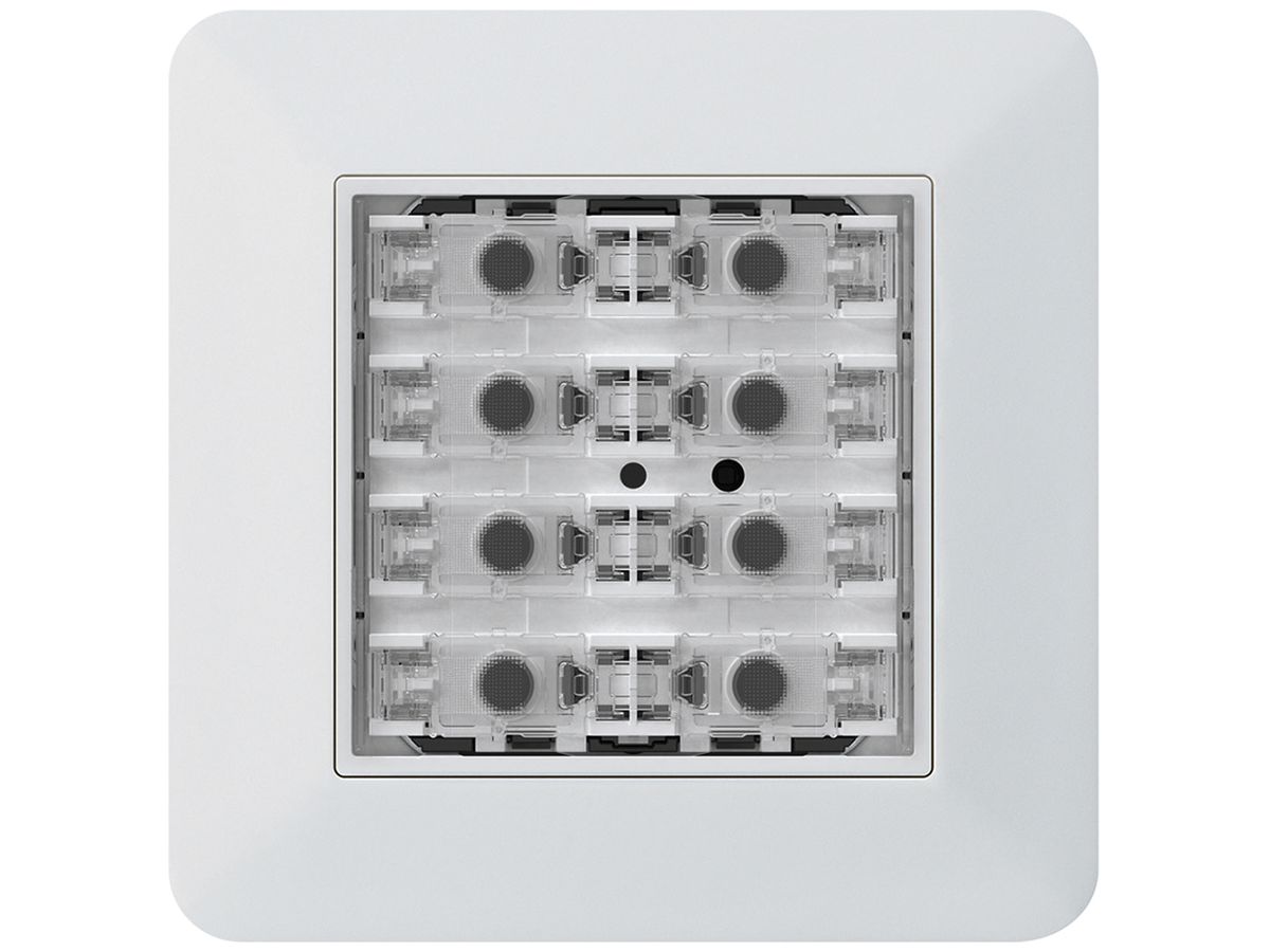UP-Taster KNX KTR f.8×Tasten 8×Betätigungspunkte LED weiss