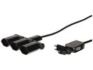 Mehrfachstecker Typ 13 MAX HAURI Clip-Clap 3×T13 180/130° schwarz