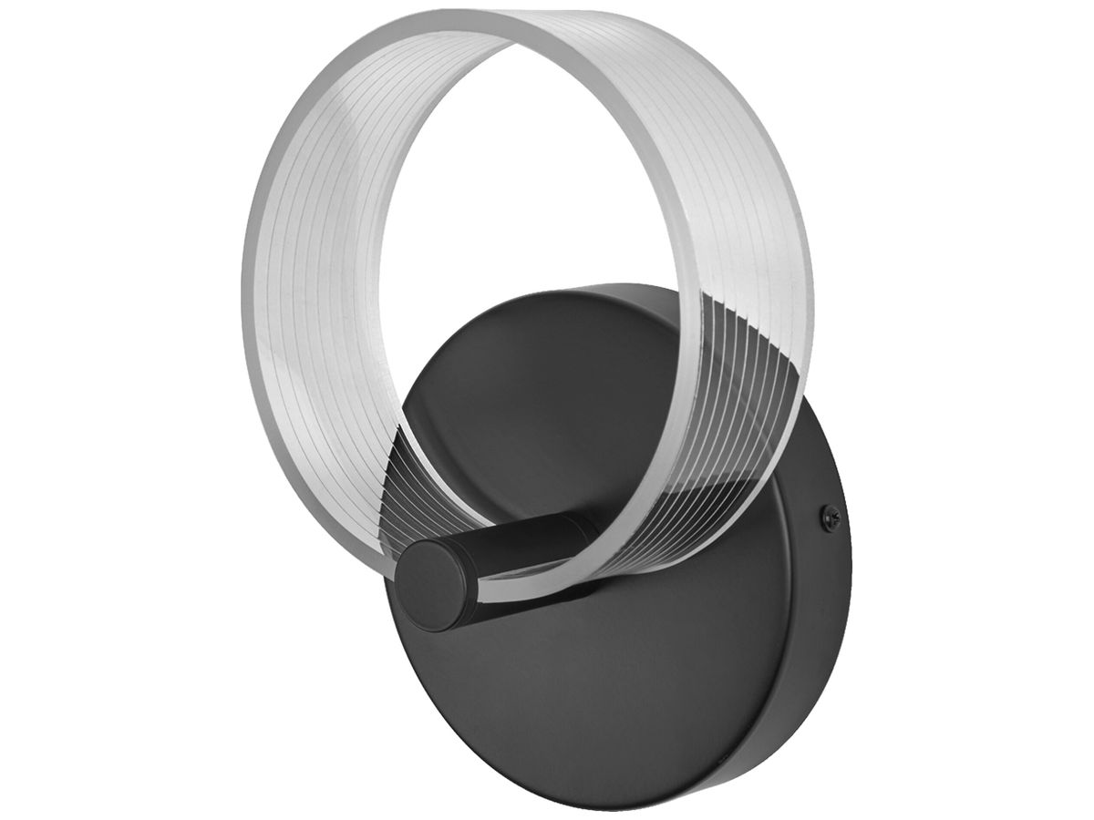 LED-Wandleuchte LEDVANCE Decor Circle 8W 370lm 830 160×95×225mm schwarz