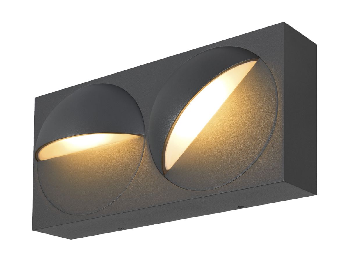 LED-Wandleuchte SLV LID I 29W 1700lm 2700/3000K IP65 DIM 90×255mm anthrazit