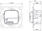 UP-Funktaster Theben LUXORliving PB 4 RF mit Temperatursensor