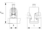 Schirmanschlussklemme 7…11mm Al für Ankerschiene C W4384