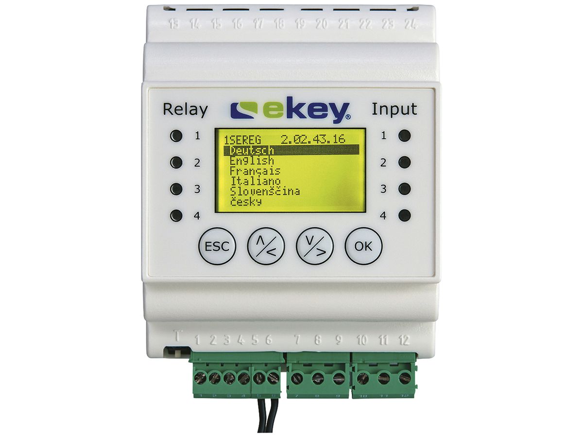 REG-Steuereinheit Hager ekey-home REG 2 weiss