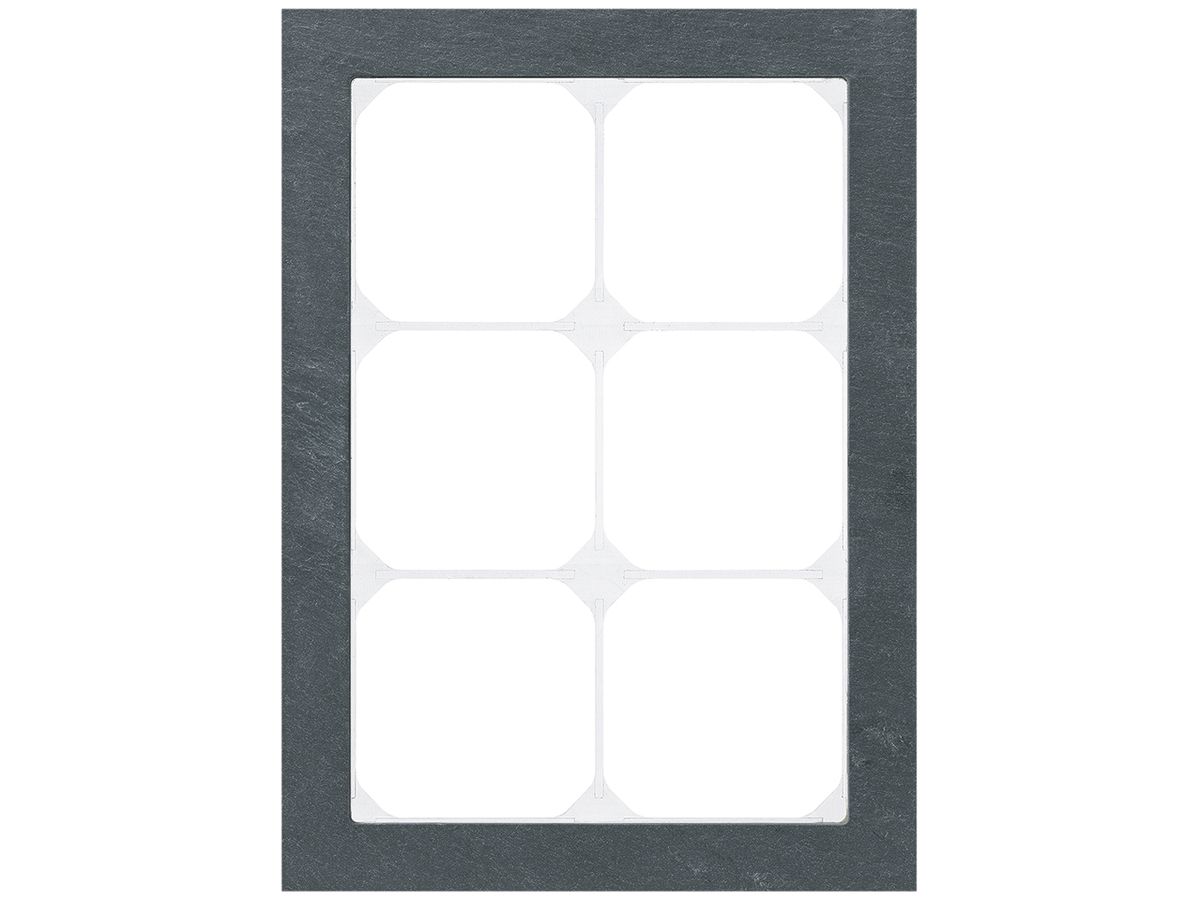 Abdeckrahmen KAL.art 3×2 214×154mm Schiefer schwarz