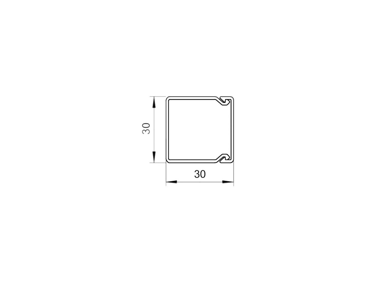 Installationskanal Bettermann WDK 30×30×2000mm lichtgrau