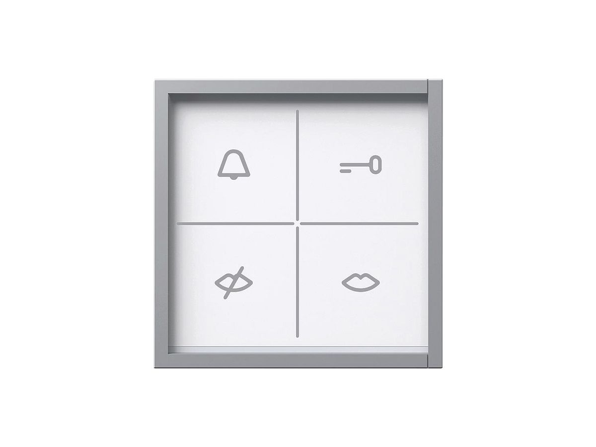 Zustandsanzeige-Modul Siedle, mit optischer und akustischer Rückmeldung, silber