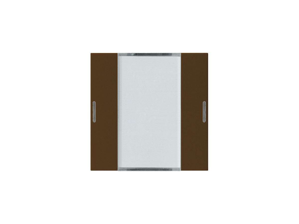 Frontset Hager kallysto LED 2×KNX systemlink/easylink braun