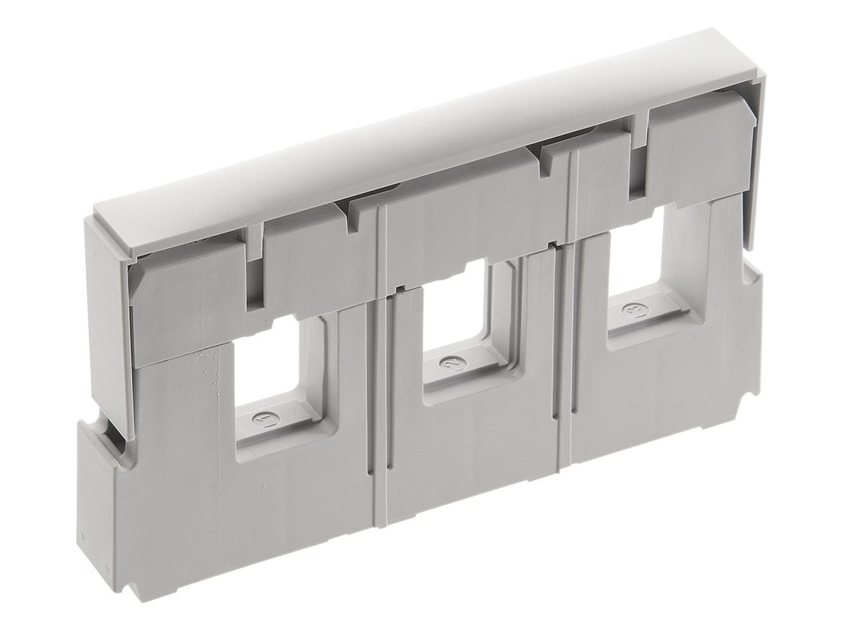 Sammelschienenträger universal 3L für Doppel-T-Profile, Anschraublöcher innen