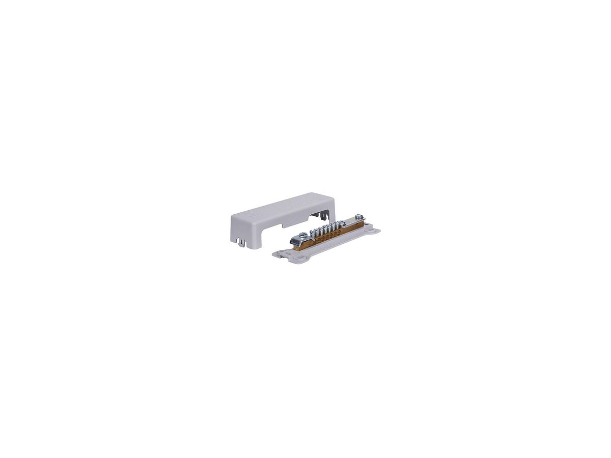 Potenzialausgleichschiene ELBRO 7×2.5…25mm², 1×30×4mm, 1×Ø8…10mm, 100A