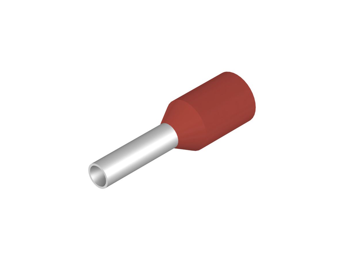 Aderendhülse Weidmüller H isoliert 1mm² 6mm rot DIN lose