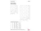 Montageplatte ELEMENT SNAPFIX® 3×3 horizontal und vertikal 325×325mm Aluminium