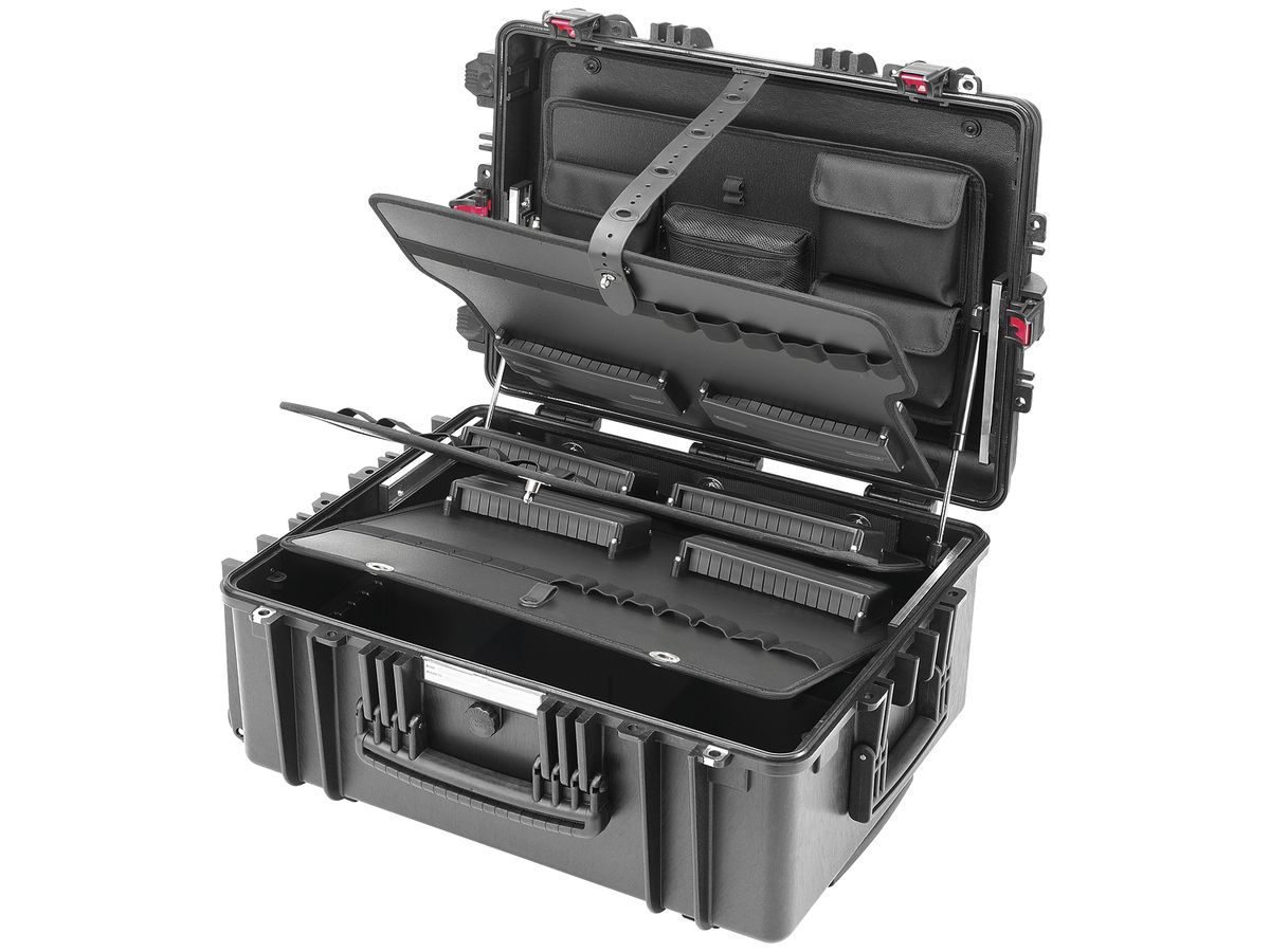 Werkzeugkoffer CIMCO Gigant-Pro, leer, 630×490×300mm, schwarz, 14.5kg