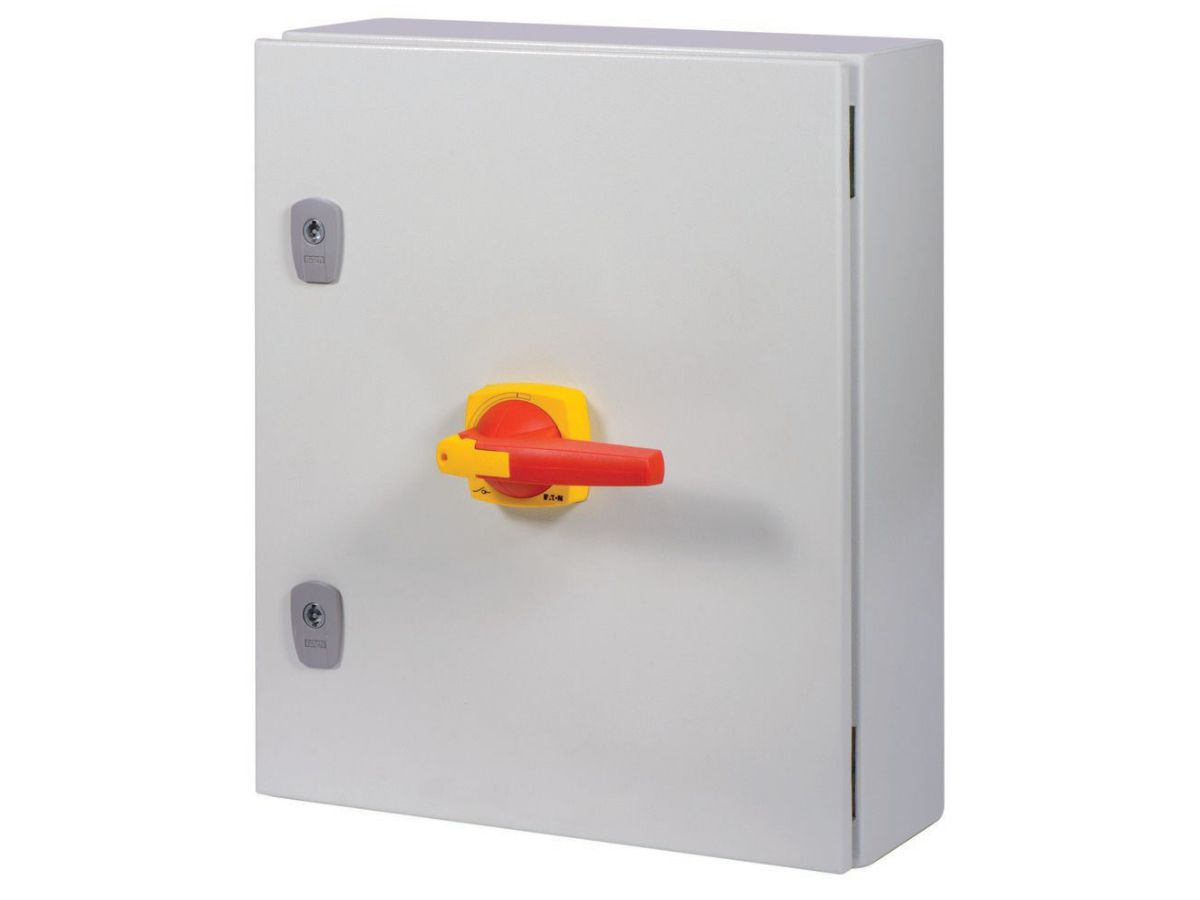 AP-Anlageschalter ETN 250A 4-polig DMV - IP65, NOT-AUS Funktion, Stahlgehäuse