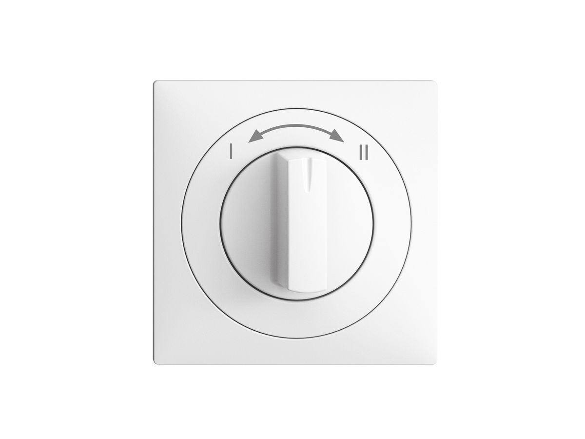 Frontset EDIZIOdue I<->II weiss 60×60mm für Drehschalter