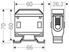 Verbindungsklemme Hensel, bis 70 mm², Cu, 1-polig