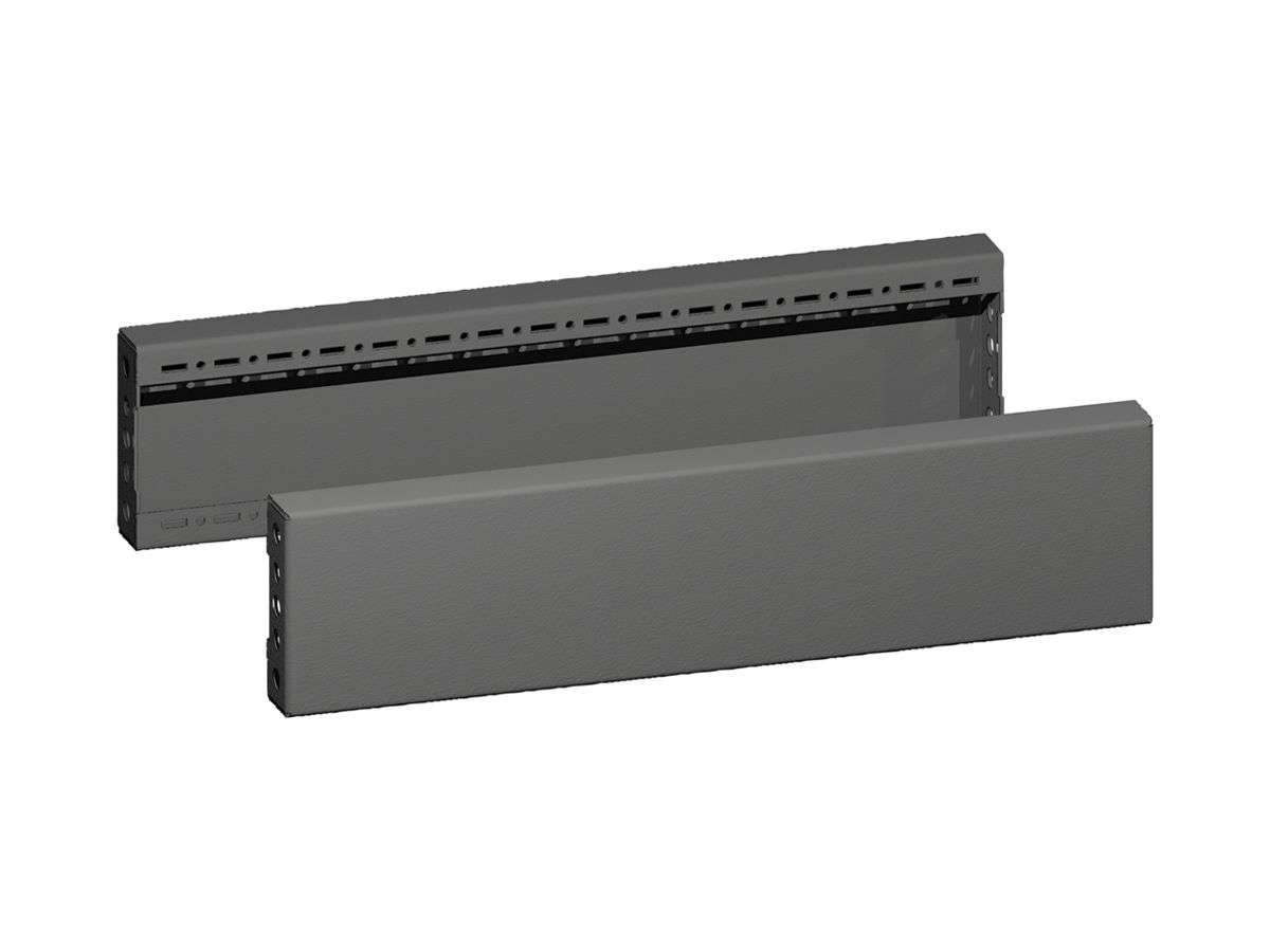 Sockelblende Rittal VX 8660.033 600×100×29mm Seitenset Stahl schwarz