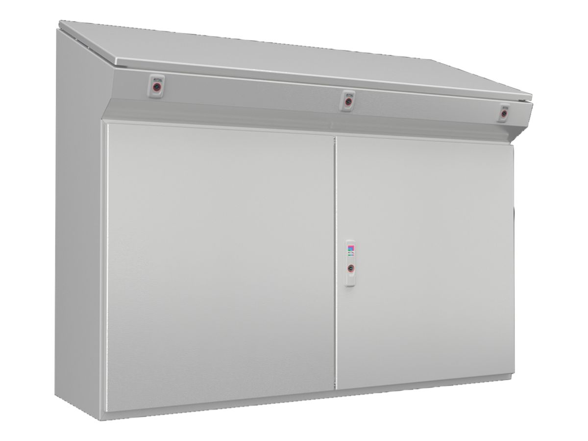 Standpult Rittal CX 1200×970×400mm Stahl 2×Tür grau IP55