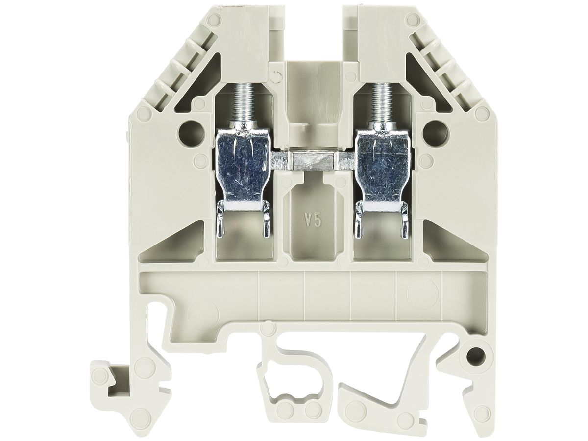 Durchgangs-Reihenklemme WK 0.5…4mm² 24A 750V 2×Schraub.1 Et.Schiene TH35/G32 hgu