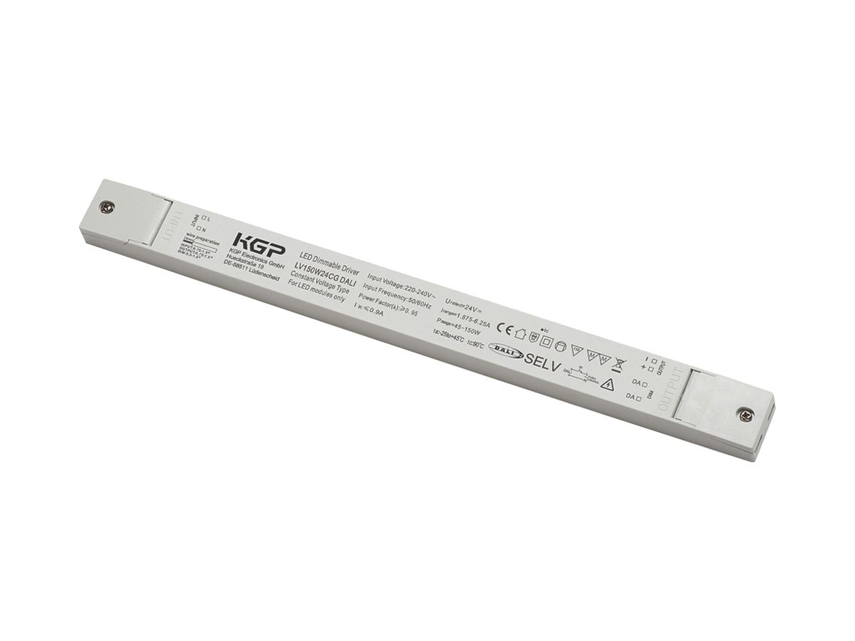 LED-Betriebsgerät SLV 150W 24V DALI DIM 350×30mm