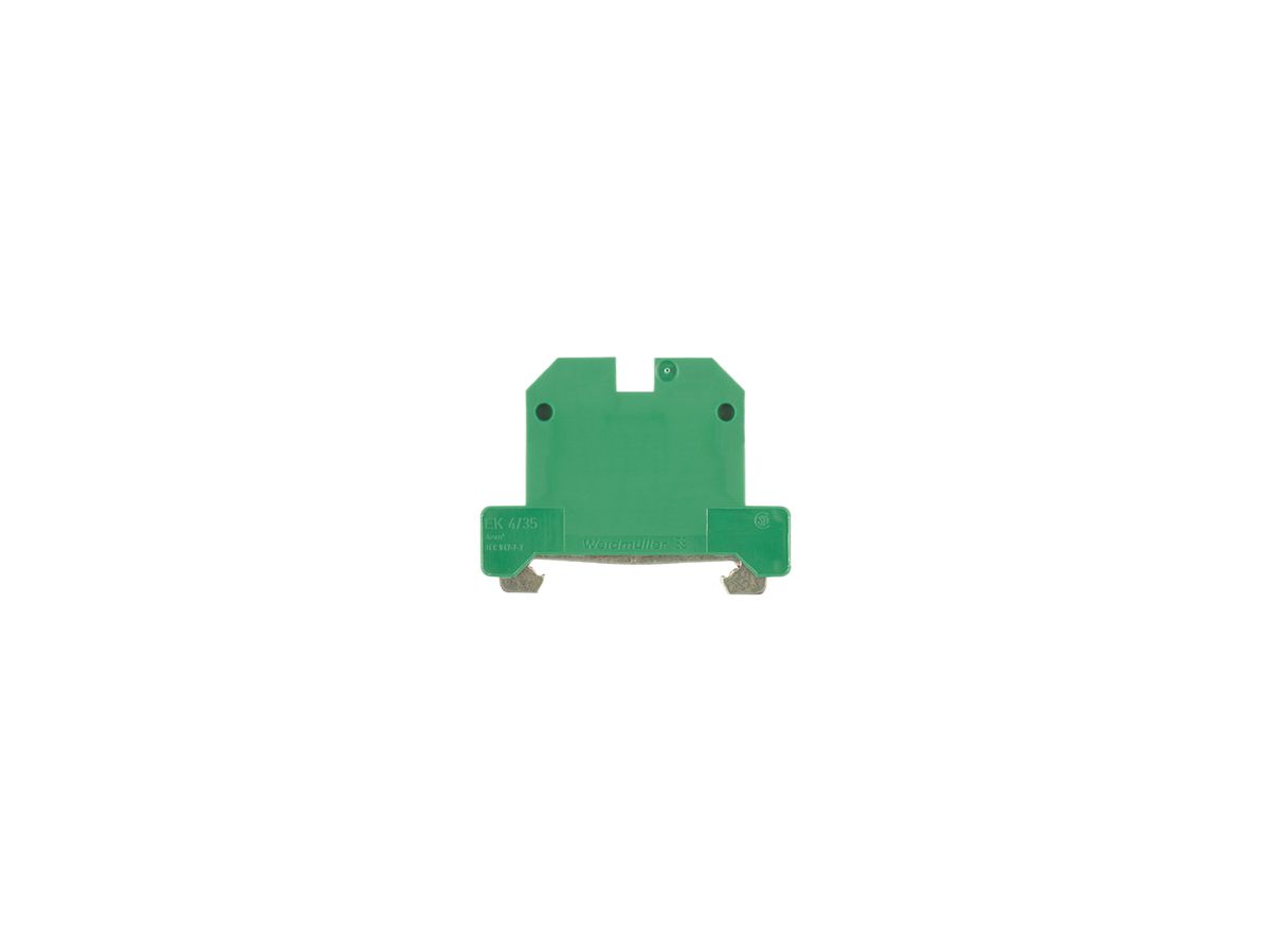 Schutzleiter-Reihenklemme Weidmüller EK Schraubanschluss 4mm² TS35 gelb/grün