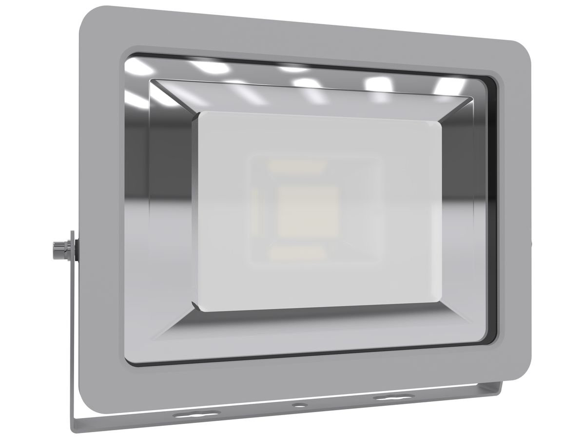 LED-Strahler ELBRO 50W, 4000lm, 4500K, Abstrahlwinkel: 60°/90°, 1.5m, IP65, grau