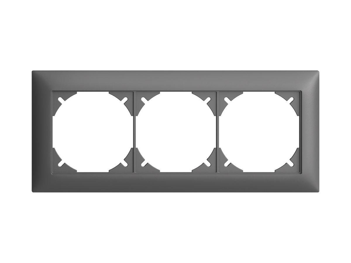 UP-Kopfzeile EDIZIOdue 1×3 dunkelgrau