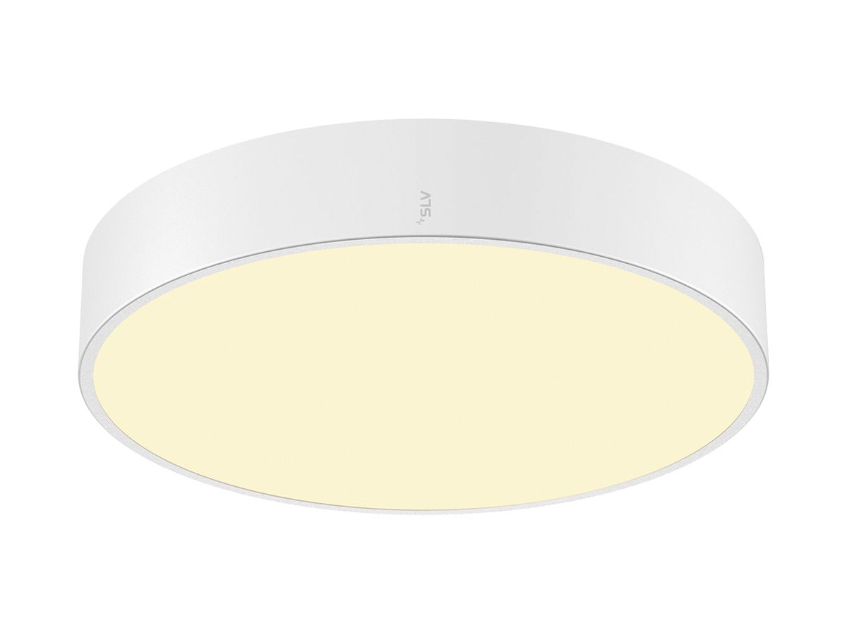 LED-Deckenleuchte SLV MEDO 40 20W 2350lm 927/930/940 IP50 DIM Ø380mm weiss