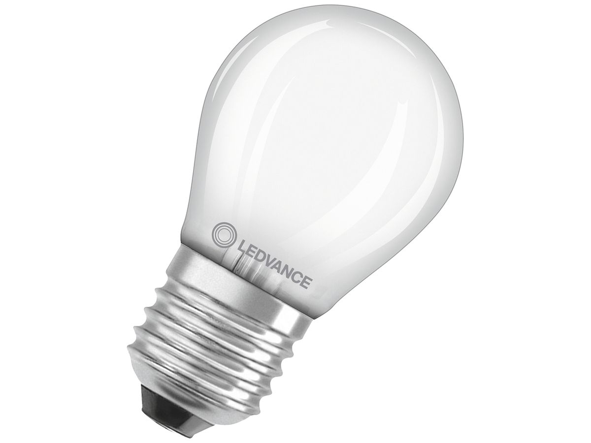LED-Lampe LEDVANCE CLAS P E27 2.5W 250lm 2700K Ø45×77mm mattiert