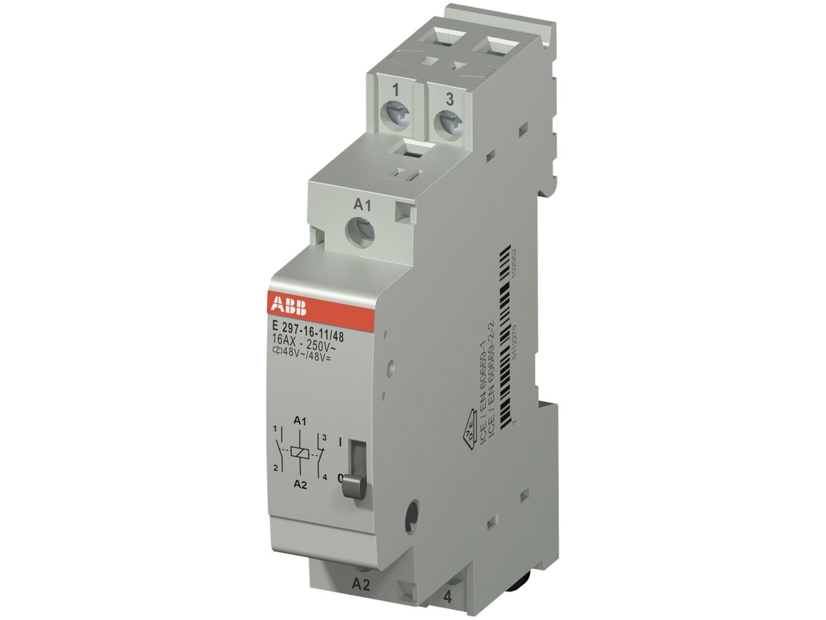 Installationsrelais ABB 16A 1S+1Ö Spule 48V AC/DC