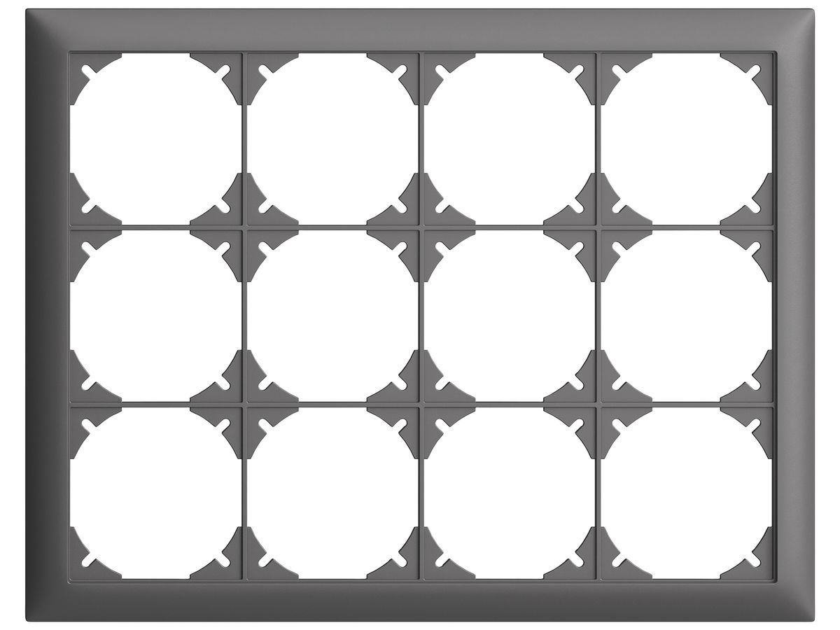 UP-Kopfzeile EDIZIOdue SNAPFIX® 3×4 horizontal 268×208mm dunkelgrau