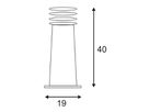 Standleuchte SLV RUSTY 40, E27 11W IP55 Eisen gerostet