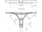 Abzweig-T Anbau Bettermann 110×500mm verzinkt