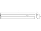 LED-Lichtleiste LDV LINEAR LED TURN 357, 6W 3000K