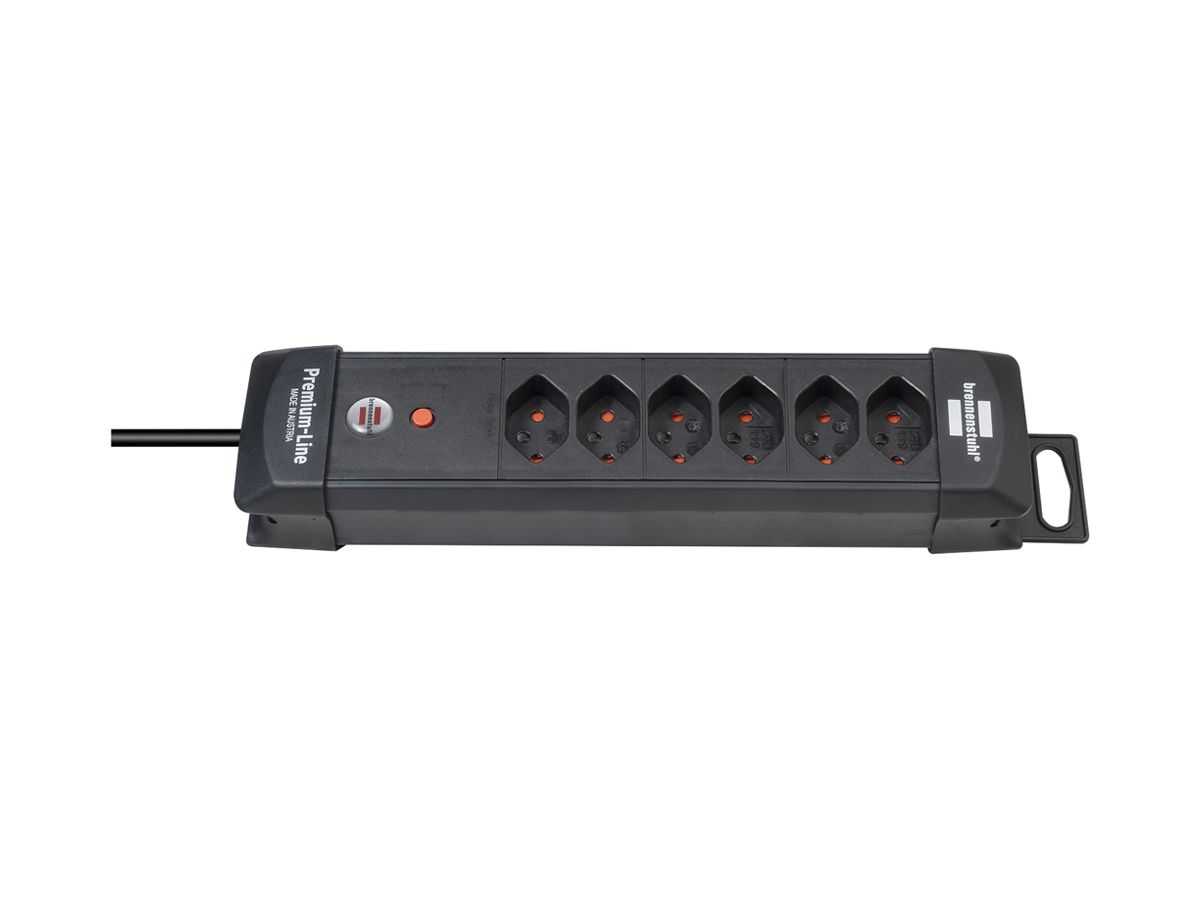 Steckdosenleiste cleverLINE Aufhänger 6×T13 3m H05VV-F 3×1.5mm² sz